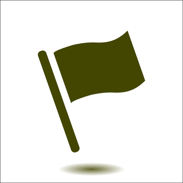 Εικόνα σημαίας. Σύμβολο σήμανσης θέσης. Στυλ επίπεδου σχεδιασμού. - Διάνυσμα, εικόνα