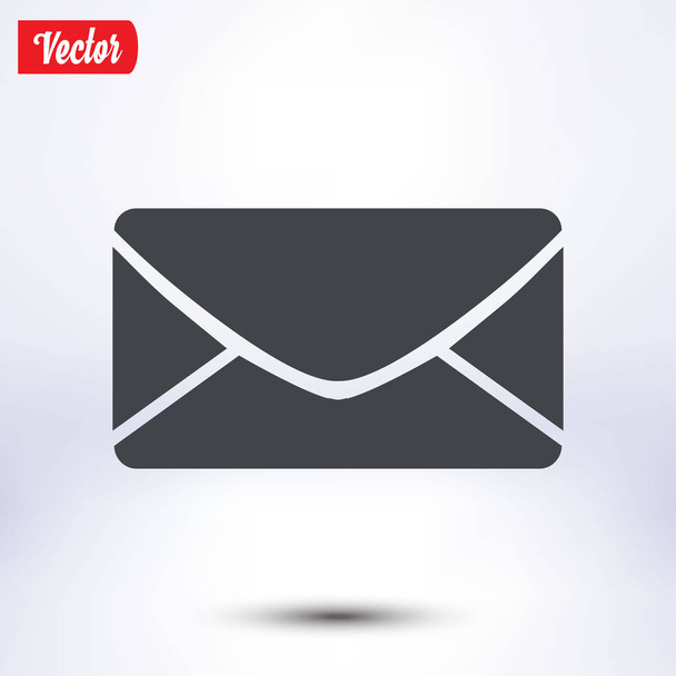 Icône plate de lettre.Icône de courrier. symbole vectoriel
.  - Vecteur, image
