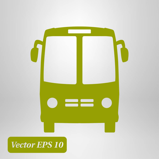 Bus icon. Schoolbus symbol. International tourist traffic. Comfortable vehicles. - Vector, Image