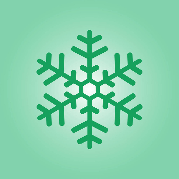Snowflake icon. New Year decoration. All to celebrate the New Year and Christmas. - Vector, Image