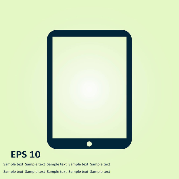 Modern digital tablet PC icon. Flat design icon.  - Vector, Image