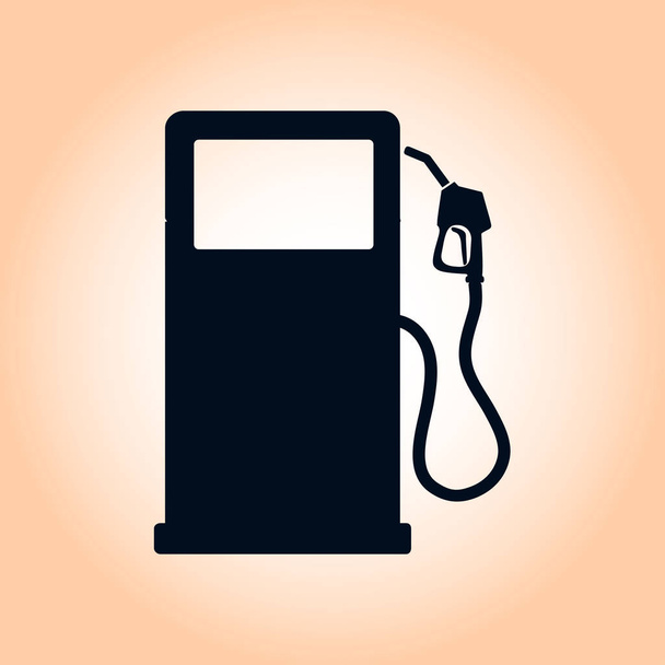 proste ikona benzyny pompy dyszy, ilustracji wektorowych - Wektor, obraz