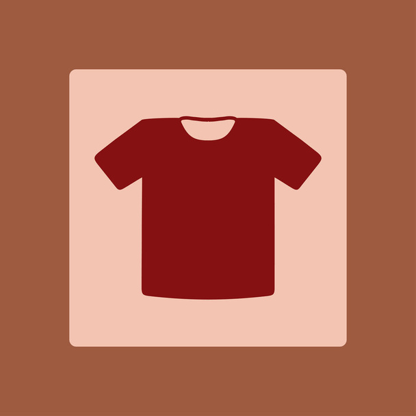 T シャツ記号アイコン。服のシンボル。フラットなデザイン スタイル. - ベクター画像