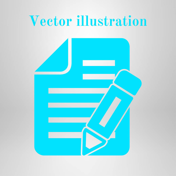 Make a request. Fill documents. Write the data into the document. - Vetor, Imagem