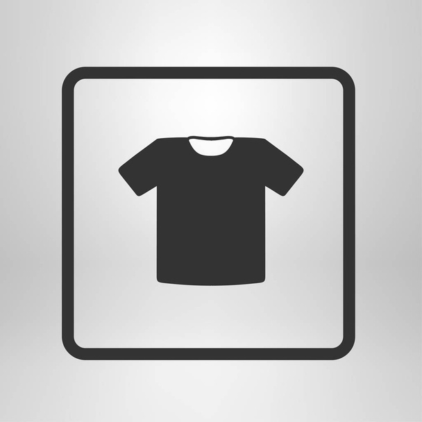 T-shirt εικονίδιο "υπογραφή". Σύμβολο ρούχα. Επίπεδη σχεδίαση στυλ. - Διάνυσμα, εικόνα