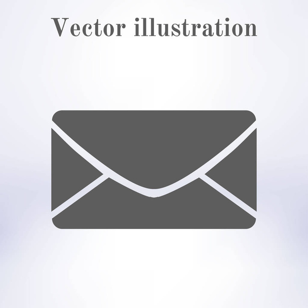 Icône plate de lettre.Icône de courrier. symbole vectoriel
.  - Vecteur, image