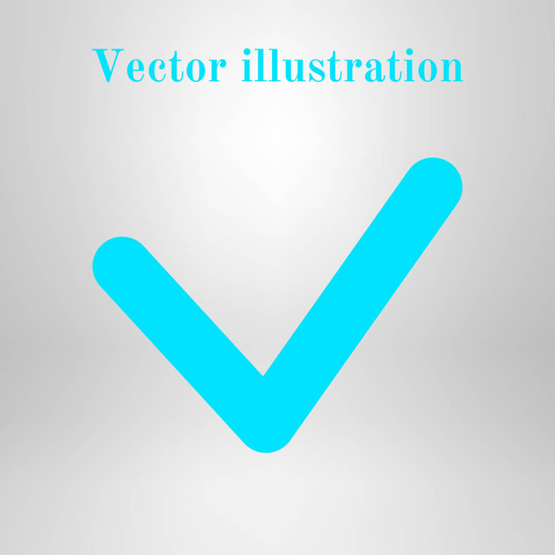  Yes icon, vector illustration. Flat design style. - Vector, Image