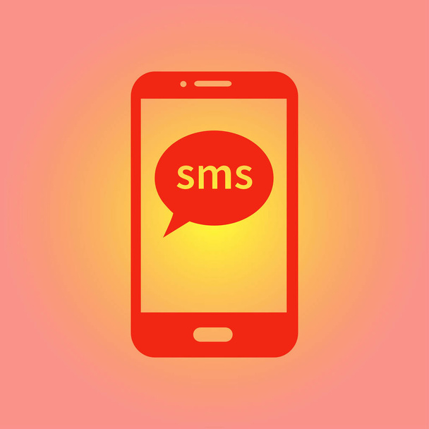 E-mail smartphone ou icône sms. Symbole de signe de courrier mobile
. - Vecteur, image