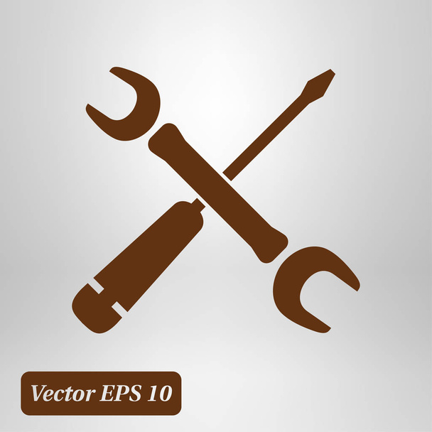 Repair Icon. Service  symbol. Tools singn. Flat design style. - Vector, Image