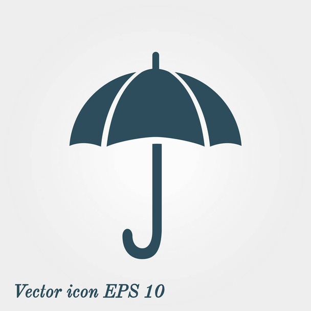 Esernyő jel ikon. Esővédő szimbólum. Lapos design stílus.  - Vektor, kép