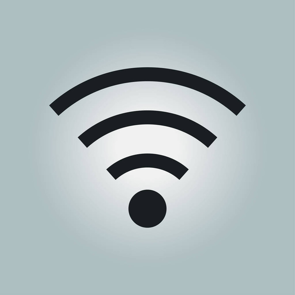 Symbole Wifi. icône de réseau sans fil vectoriel. Style design plat
. - Vecteur, image