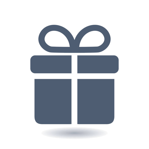 Geschenkbox-Symbol. Geschenk - ein persönliches Angebot. Geschenkverpackung. - Vektor, Bild