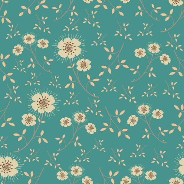Seamless pattern with a floral pattern. - Vektor, obrázek