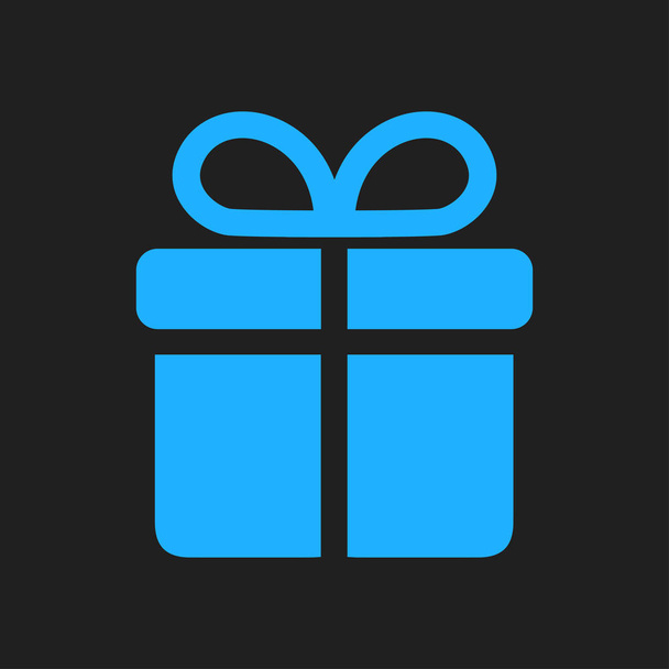 Geschenkbox-Symbol. Geschenk - ein persönliches Angebot. Geschenkverpackung. - Vektor, Bild