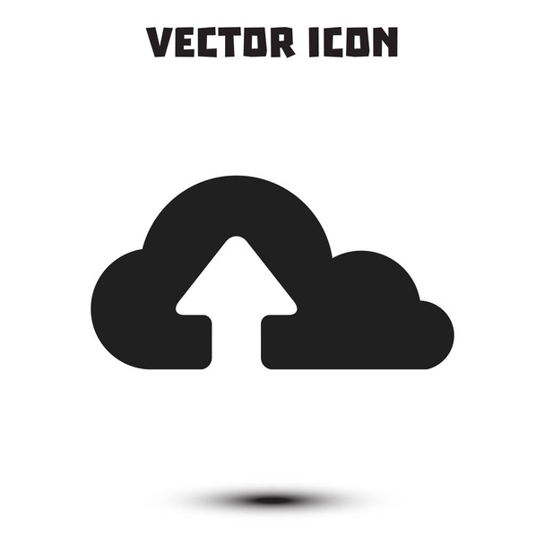 carga simple desde el icono de la nube, ilustración de vectores
 - Vector, imagen