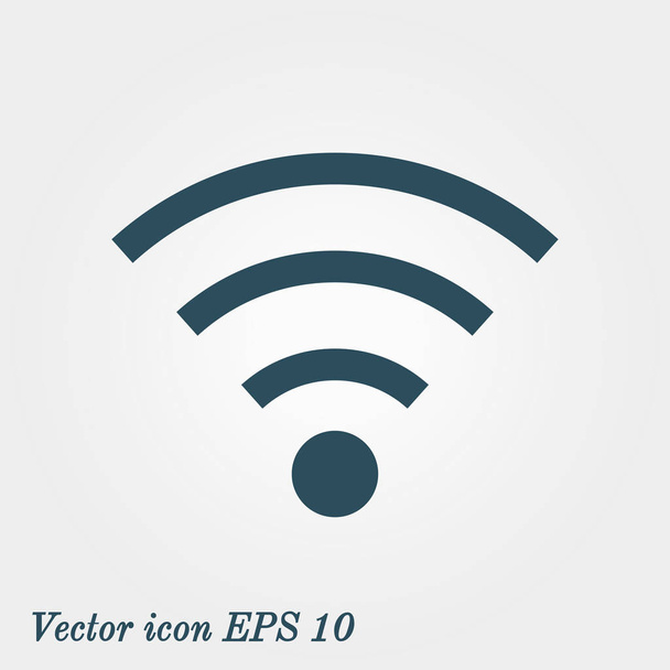 WiFi jel. Vektor vezeték nélküli hálózat ikonra. Lapos kivitel stílus. - Vektor, kép