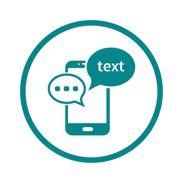 Mobile chat icon.Mobile Phone Représentant Web Chatting et boîte de dialogue
. - Vecteur, image