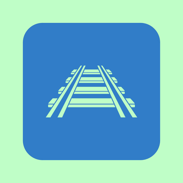 Railroad icon. Train sign. Track road symbol.   - Vector, Image