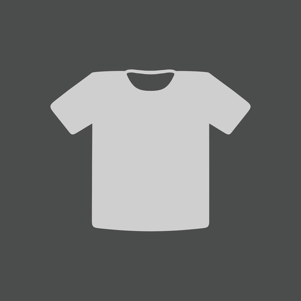 Icône signe T-shirt. Le symbole des vêtements. Style design plat
. - Vecteur, image