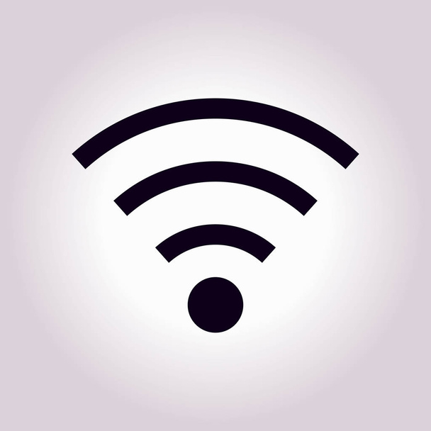 Wifi-Symbol. Vektorsymbol für drahtlose Netzwerke. flacher Designstil. - Vektor, Bild