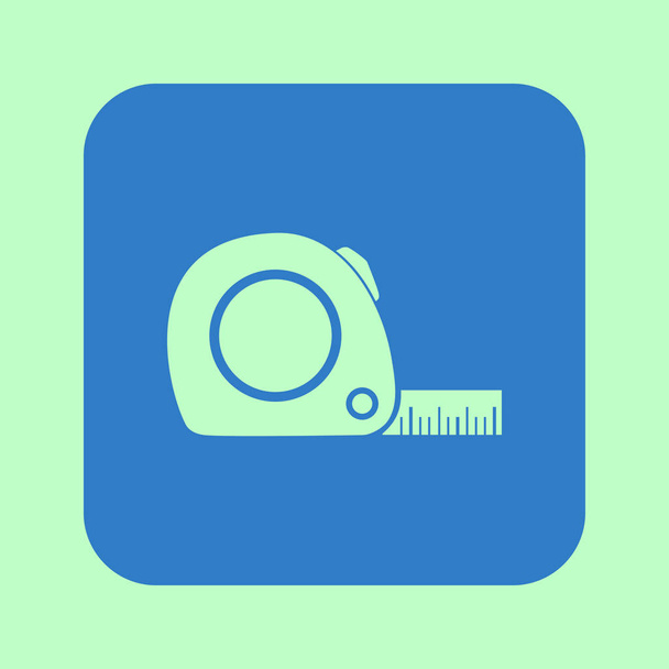 Tape measure icon. Roulette construction  symbol. Dimensions and measurements. Create a cutting card. - Vector, Image