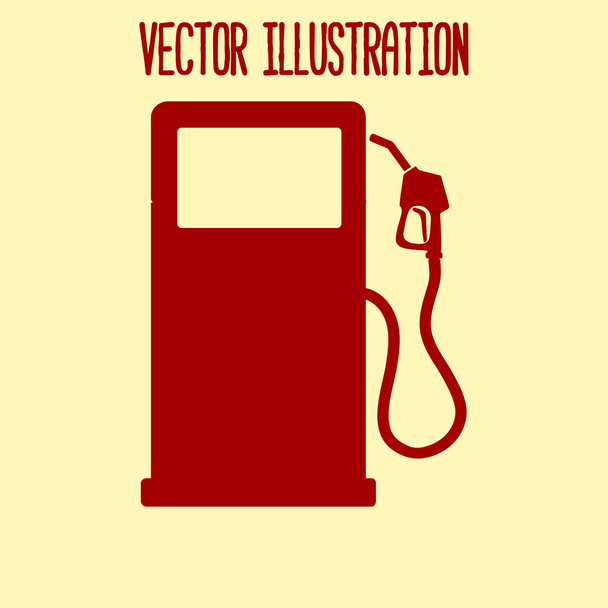 простая иконка сопла бензинового насоса, векторная иллюстрация
 - Вектор,изображение