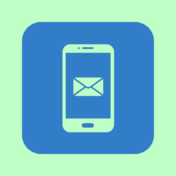 Smartphone e-mail o icona sms. Simbolo segno posta mobile
. - Vettoriali, immagini