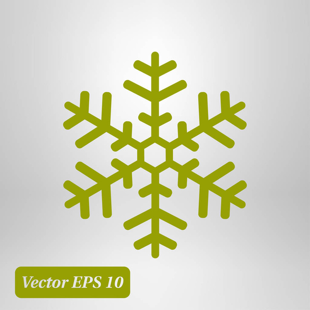 Snowflake icon. New Year decoration. All to celebrate the New Year and Christmas. - Vettoriali, immagini