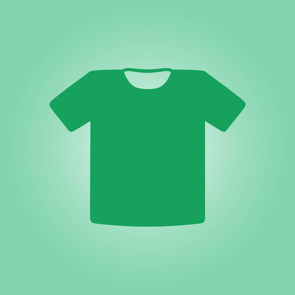 T-shirt sign icon. Clothes symbol. Flat design style. - Vector, Image