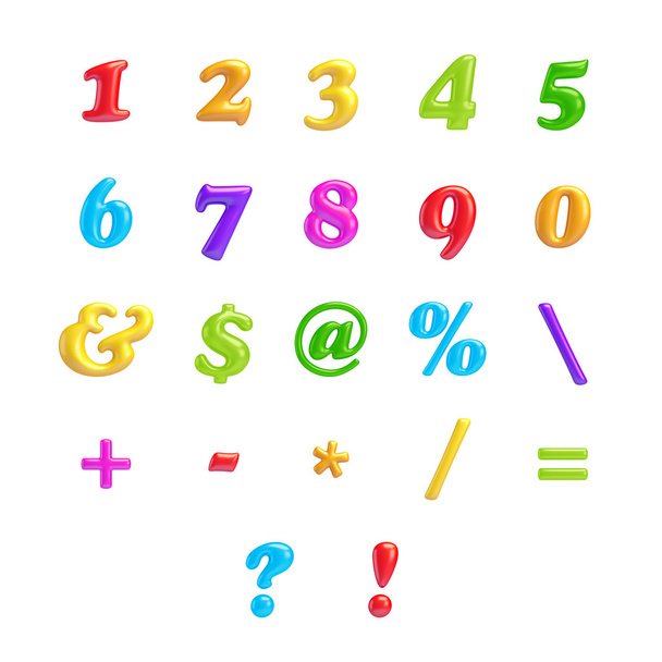 Коллекция ABC. Alphabet 3D Font creative. Изолированные письма
. - Фото, изображение