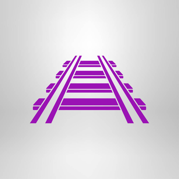 Railway vector color sign. - Vector, Image