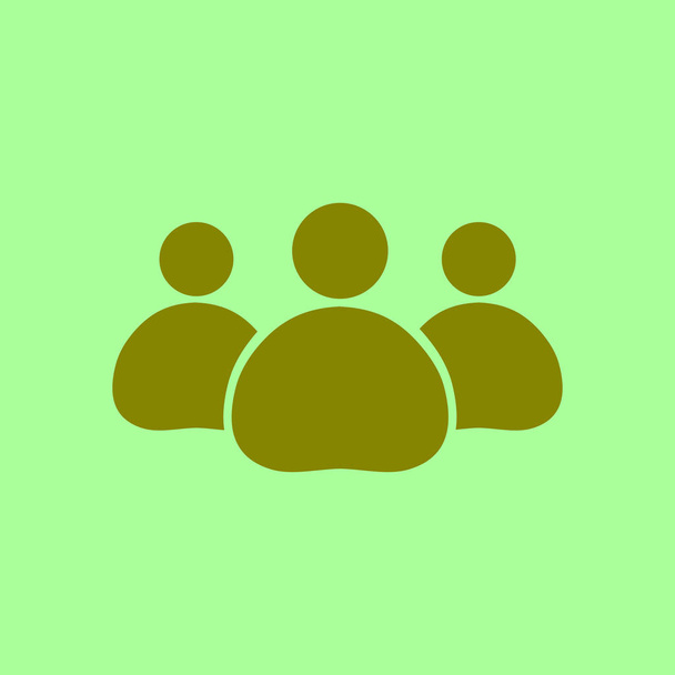 Team work  icon. Office workers and business team. - Vector, Image