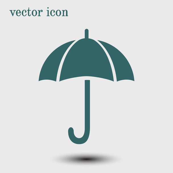 Regenschirmzeichen-Symbol. Regenschutz-Symbol. Flacher Designstil.  - Vektor, Bild