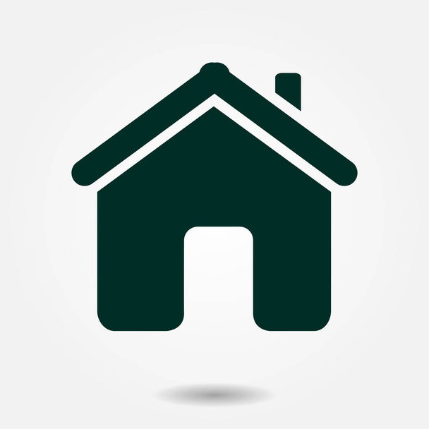 Vector Home Icon in flat design style. - Vector, Image