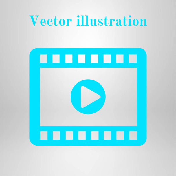 icono de vídeo simple, ilustración vectorial
 - Vector, imagen