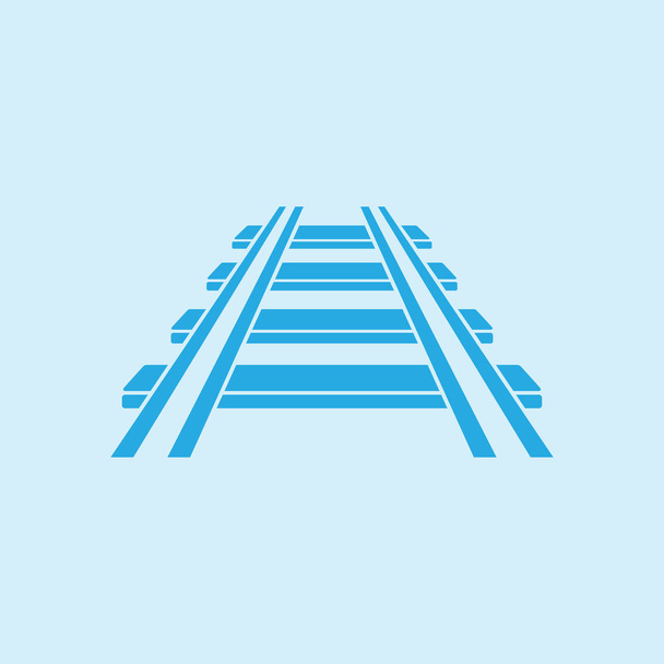Railroad icon. Train sign. Track road symbol.   - Vector, Image