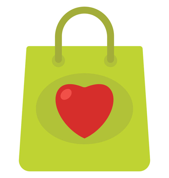 Einkaufstasche, Shopper Bag Vektor-Symbol, das leicht geändert oder bearbeitet werden kann - Vektor, Bild
