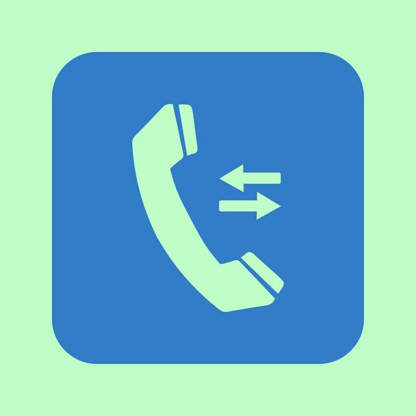 Phone icon. Flat design style. Feedback symbol. - Vector, Image