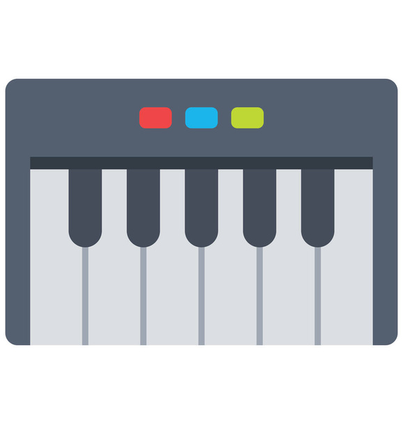 Grand piano, klavichord vektorové ikony, které lze snadno upravit nebo upravit - Vektor, obrázek
