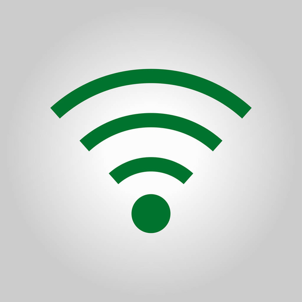 Simbolo Wifi. Icona della rete wireless vettoriale. Stile di design piatto
. - Vettoriali, immagini