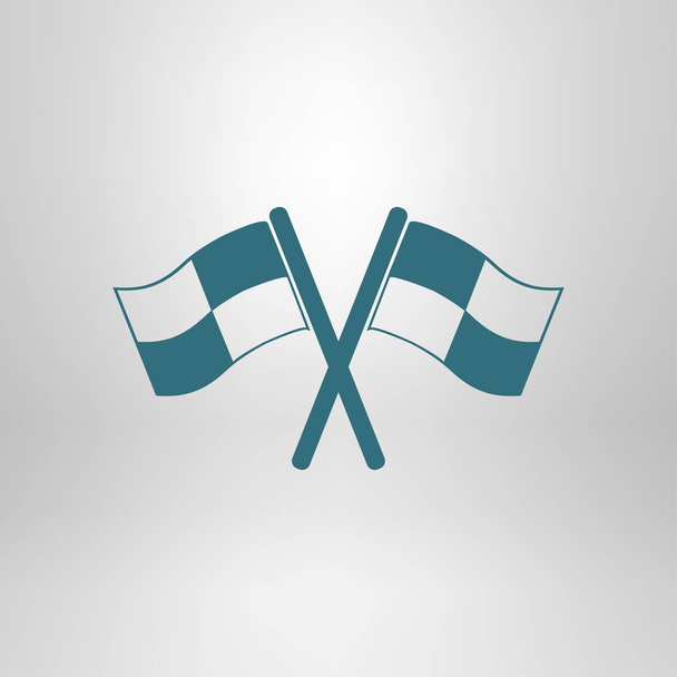 Flag icon. Flat design style - Vector, Image