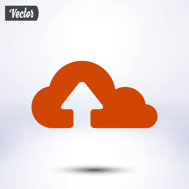 simple upload from cloud icon, vector illustration - Vector, Image