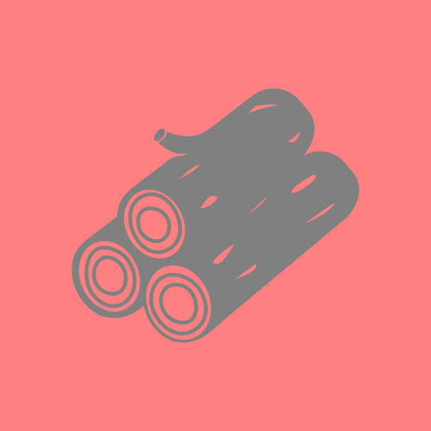 Wood icon. All lumberjack. Renewable resource symbol. - Vector, Image
