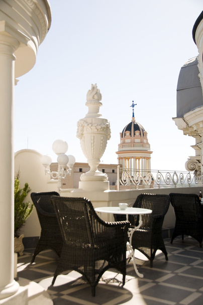 кафе на даху готелю Gran Via собору подання Мадриді-Іспанія - Фото, зображення