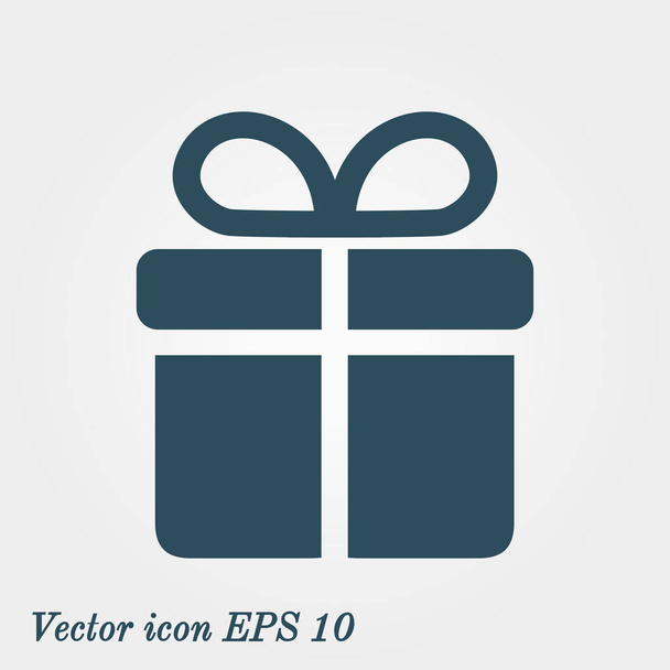 Gift box  icon. Present - a personal offer. Gift wrapping. - Vector, Image