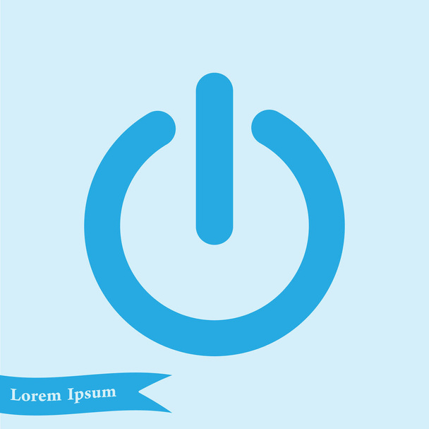Icône Power Sign. Illustration vectorielle
 - Vecteur, image