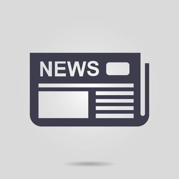 Flat design. Overview of news media, the first news page.  - Vector, Image