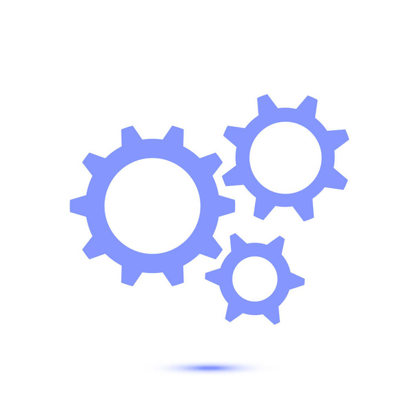 Icono de elementos técnicos industriales engranajes
  - Vector, Imagen