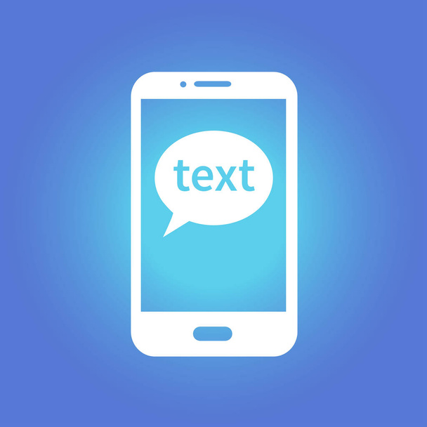 Celular conversando icon.Mobile telefone representando web bate-papo e diálogo
. - Vetor, Imagem