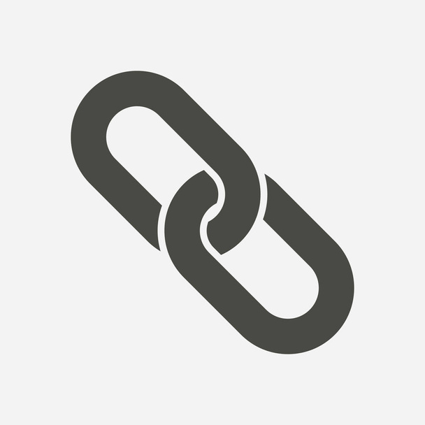 link single icon.chain link symbol. Symbol-Link zur Quelle. - Vektor, Bild